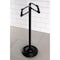 Kingston Brass CC2200 Vintage Freestanding Double Roll Toilet Paper Holder, Matte Blk CC2200 - alternate 2